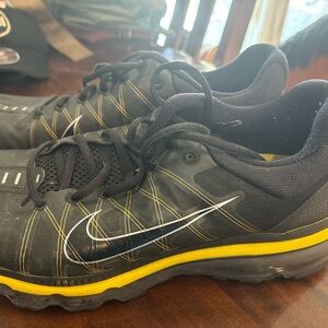 Mens Nike Air Max Livestrong 2009 Yellow & Black 396875-001 Size 12 Lance Used
